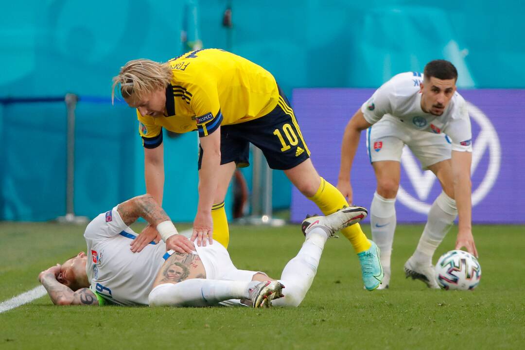 Europos futbolo čempionatas: Švedija–Slovakija 1:0