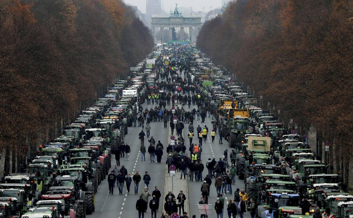 Ūkininkų protestas Berlyne