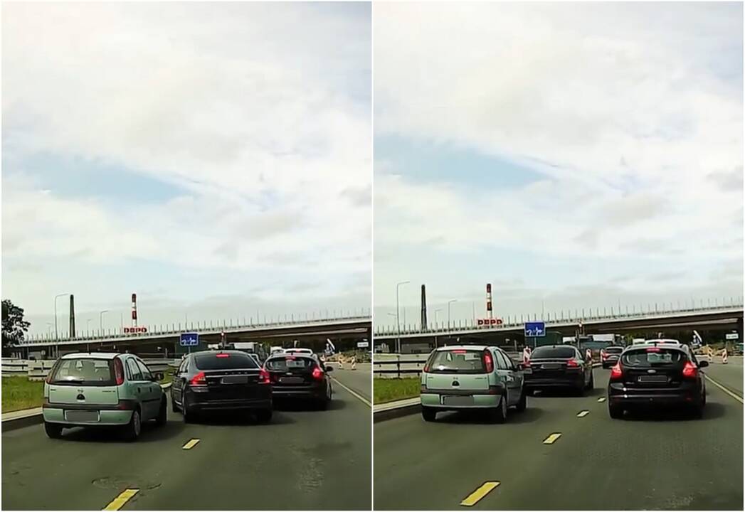 Aiškinasi: Klaipėdos vairuotojus sukrėtė „Volvo“ manevrai. Uostamiesčio policija aiškinasi, kas vairavo šį automobilį.