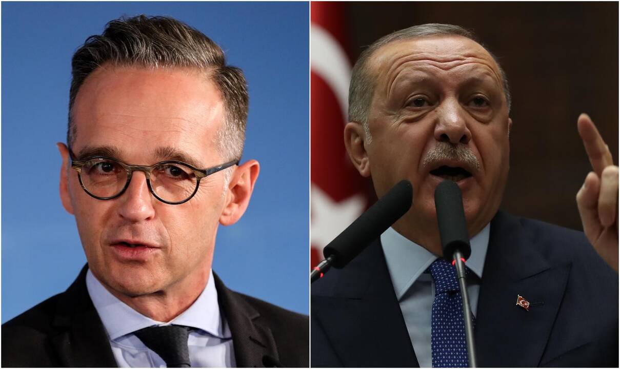 Heiko Maasas (kairėje) ir Recepas Tayyipas Erdoganas