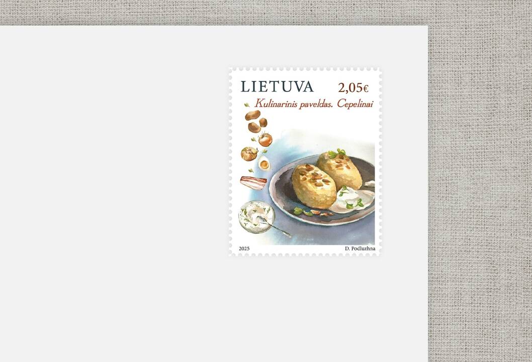 Lietuvos paštas išleidžia cepelinams skirtą pašto ženklą