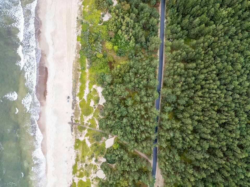 Rekonstruotas Kuršių nerijos dviračių takas