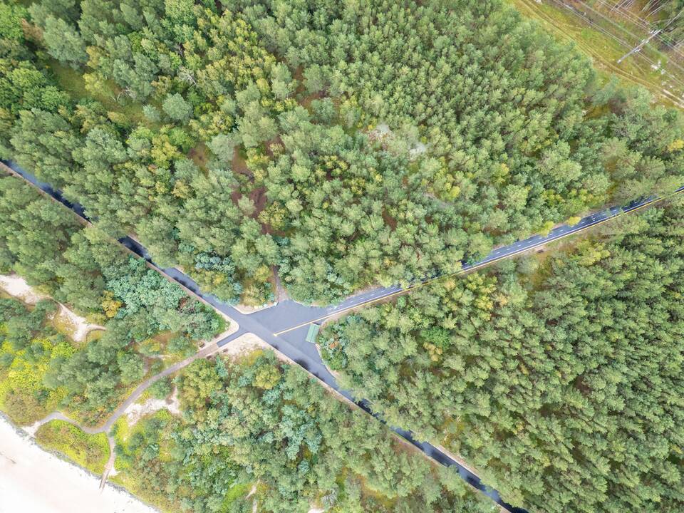 Rekonstruotas Kuršių nerijos dviračių takas