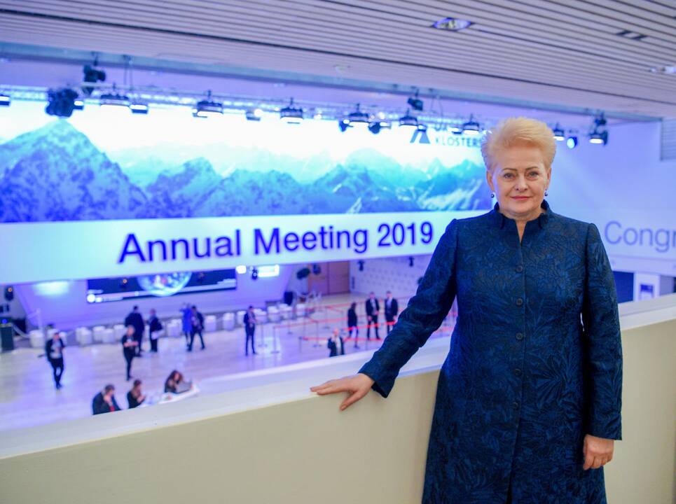 Prezidentė dalyvauja pasaulio ekonomikos forume Davose