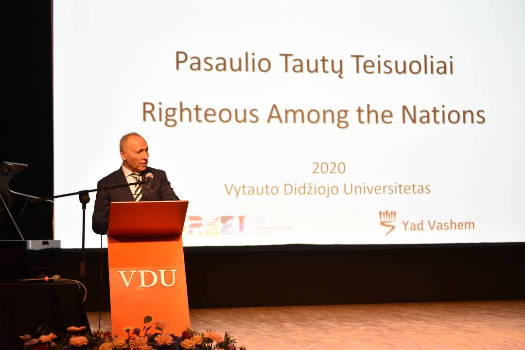 Kaune įteikti Pasaulio tautų teisuolių apdovanojimai
