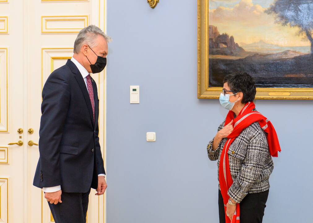Arancha Gonzalez Laya ir Gitanas Nausėda