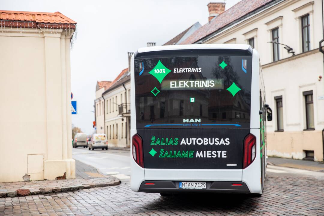 Kauno gatves išbando naujasis elektrinis autobusas