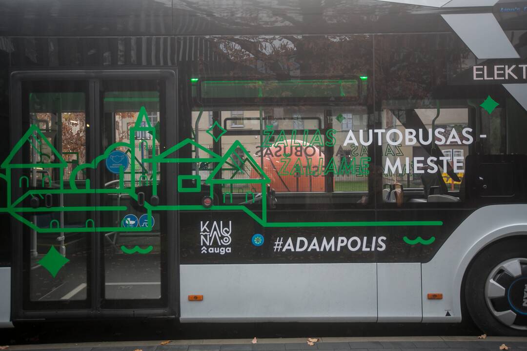 Kauno gatves išbando naujasis elektrinis autobusas