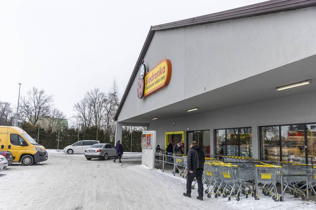 Lietuviai apsipirkinėja Lenkijoje