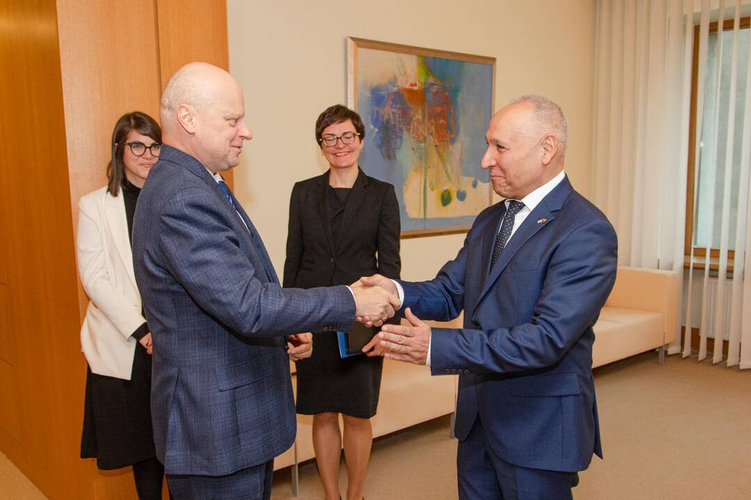 Yossefas Levy ir Saulius Skvernelis