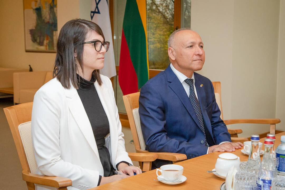 Yossefas Levy ir Saulius Skvernelis