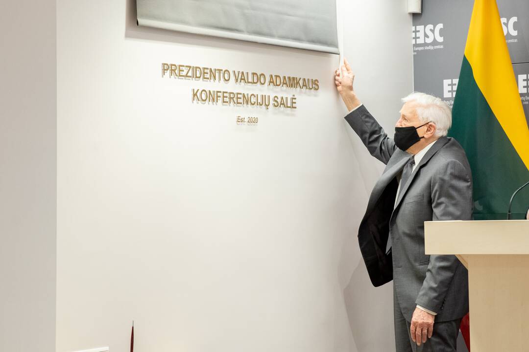 Prezidento Valdo Adamkaus vardo salės atidarymas Rytų Europos studijų centre
