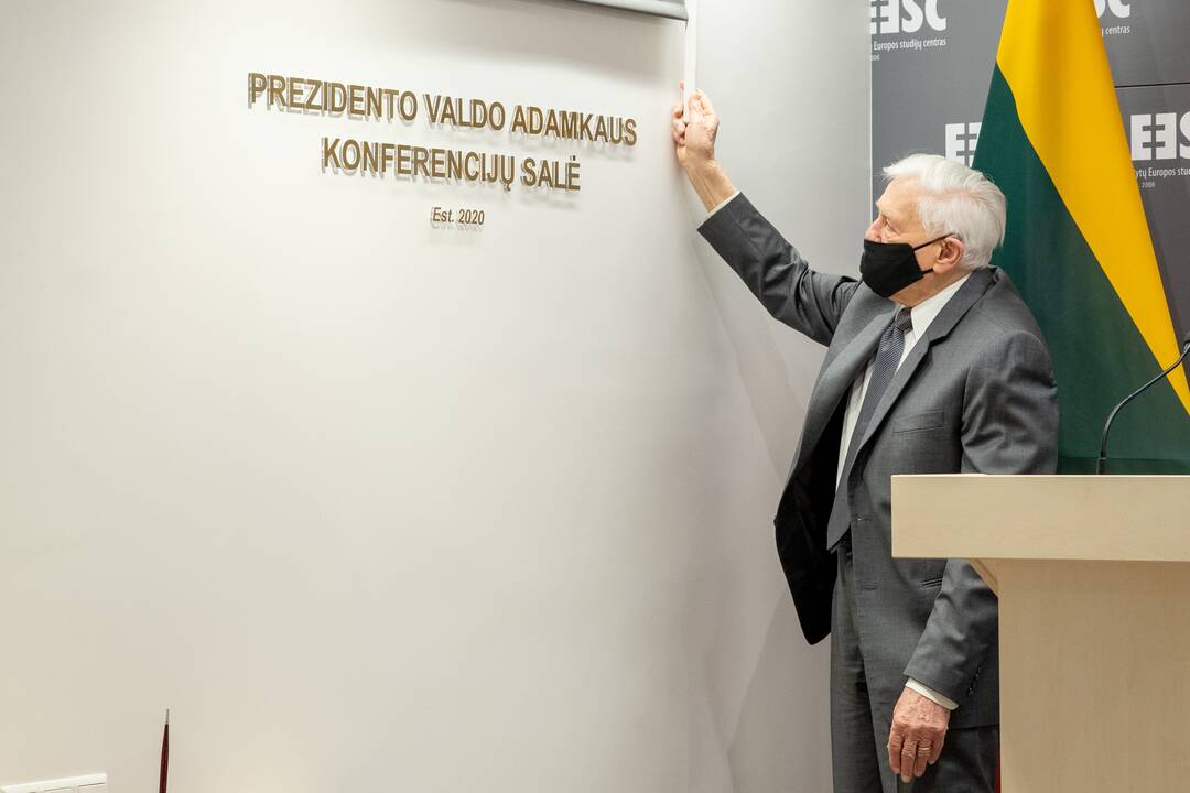 Prezidento Valdo Adamkaus vardo salės atidarymas Rytų Europos studijų centre