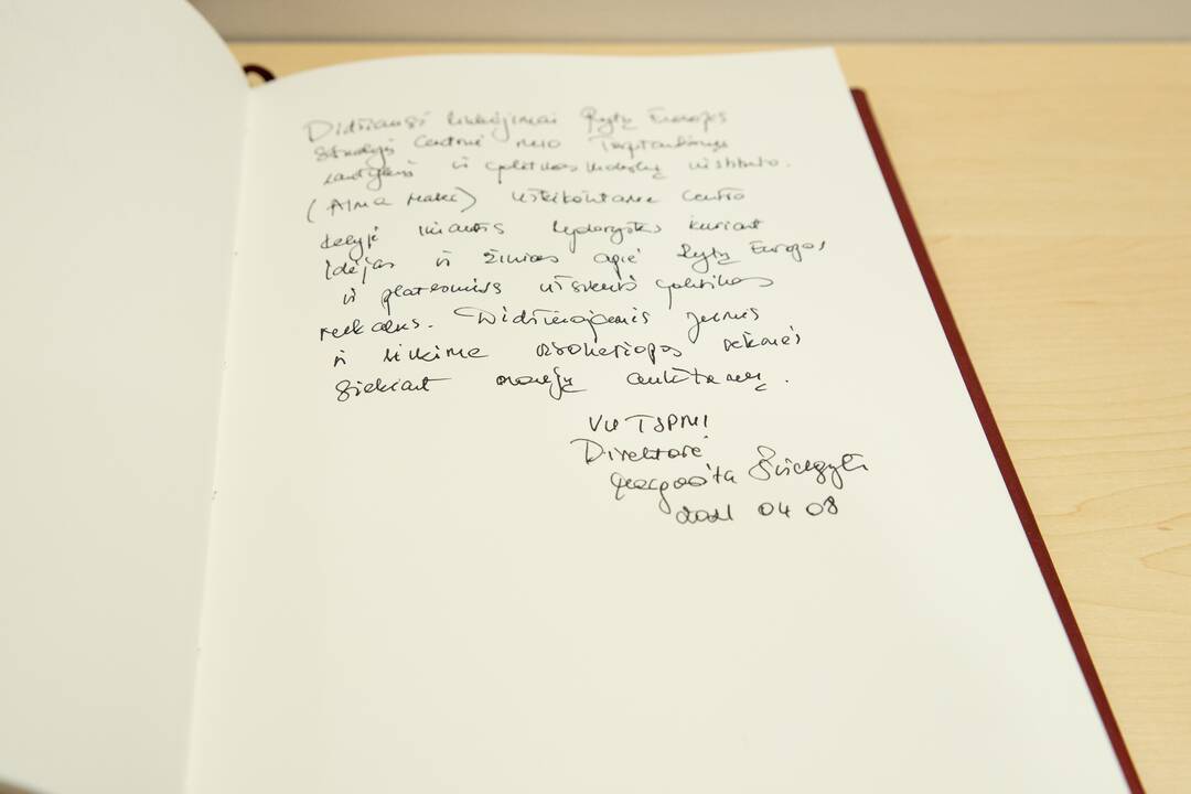 Prezidento Valdo Adamkaus vardo salės atidarymas Rytų Europos studijų centre