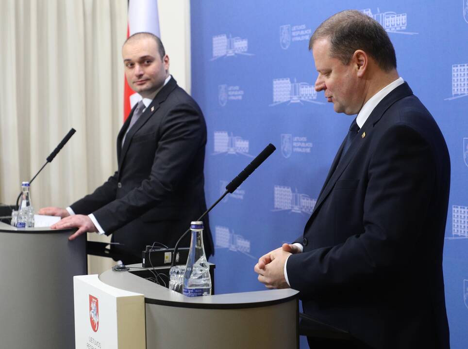 Lietuvos vadovai susitiko su Sakartvelo premjeru