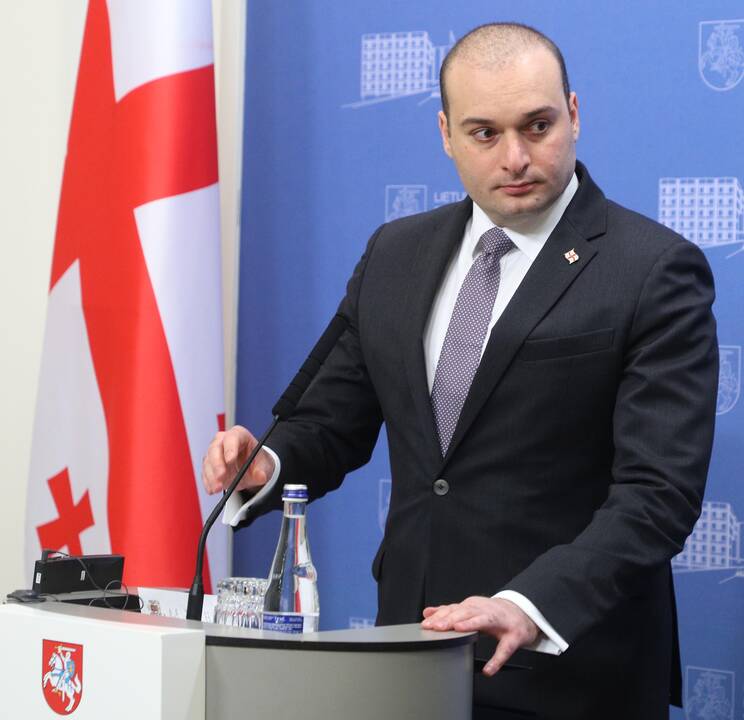 Lietuvos vadovai susitiko su Sakartvelo premjeru