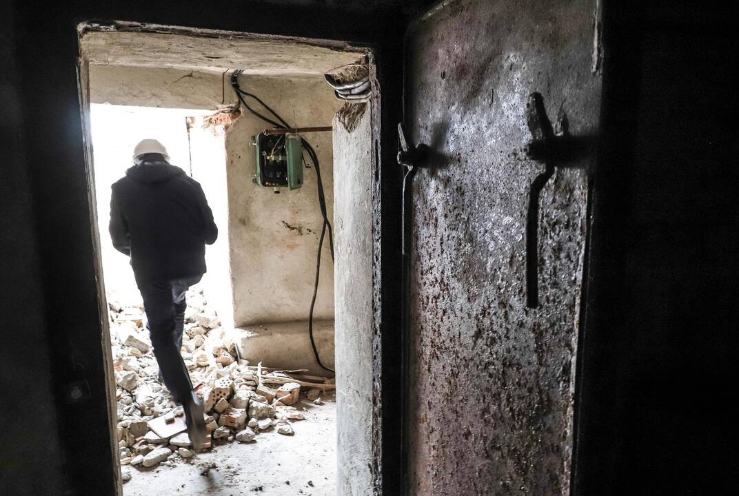Slėptuvė po nugriautais Profsąjungų rūmais