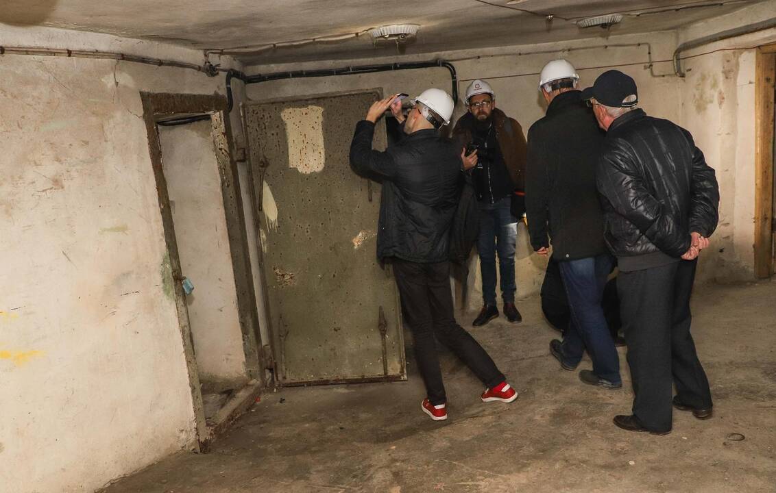 Slėptuvė po nugriautais Profsąjungų rūmais