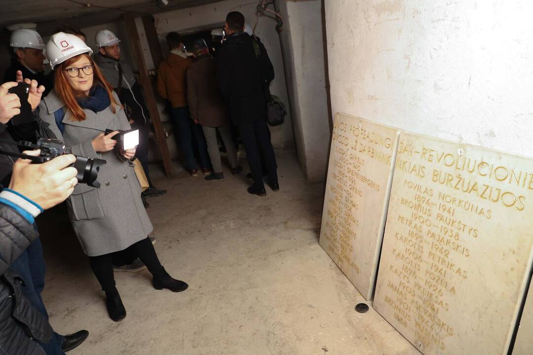 Slėptuvė po nugriautais Profsąjungų rūmais