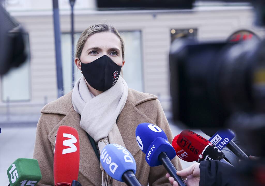 Pareigūnų akcija prie Vyriausybės