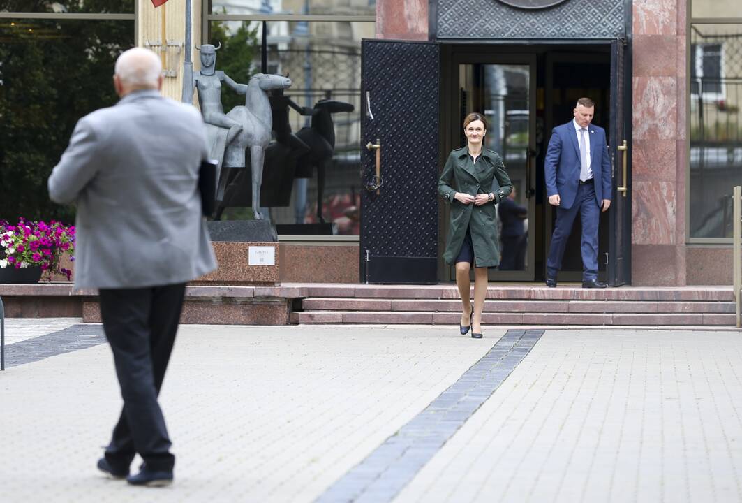 Seimo pirmininkė susitiko su Šeimų sąjūdžio aktyvistais