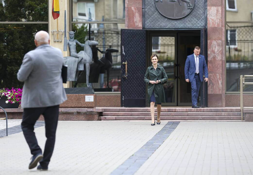 Seimo pirmininkė susitiko su Šeimų sąjūdžio aktyvistais
