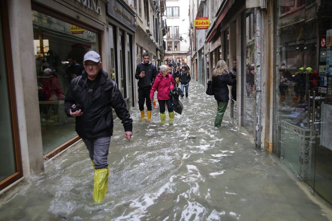 Veneciją užliejo potvynis