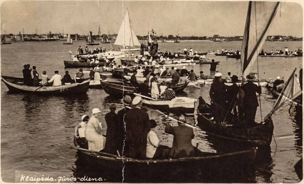 Sumanymas: pažymima Jūros diena Klaipėdoje 1935 m., tarp kurios idėjos autorių buvo J. Jurkūnas.