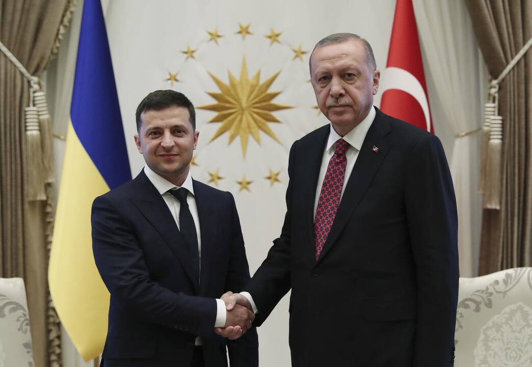 Volodymyras Zelenskis ir Recepas Tayipas Erdoganas