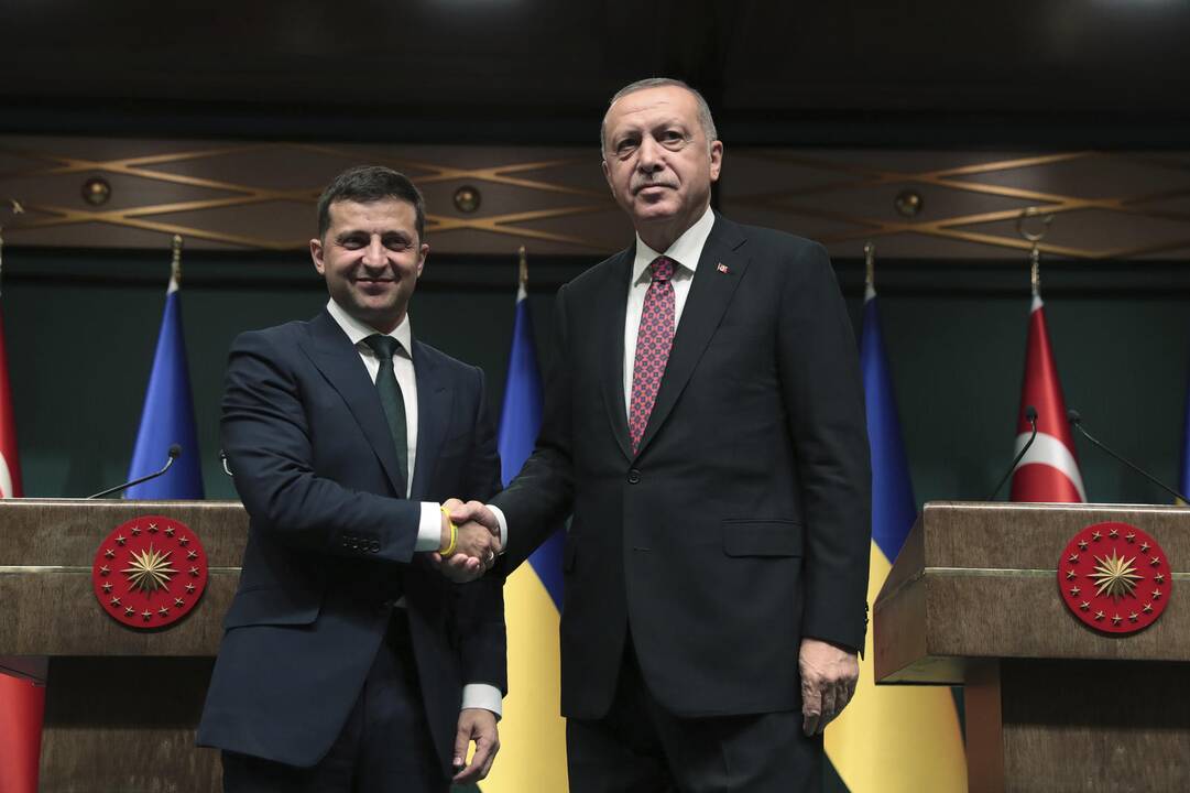 Volodymyras Zelenskis ir Recepas Tayipas Erdoganas