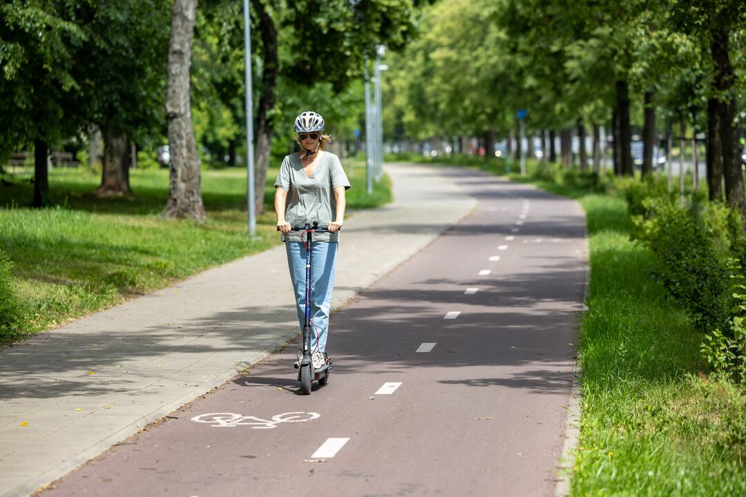 Vilniuje bus įrengta 350 naujų elektrinių paspirtukų stovėjimo vietų