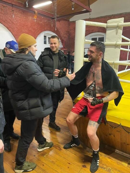 Varžovai: „Semipro“ lygos turnyre kovojo olimpinių svorio kategorijų boksininkai.