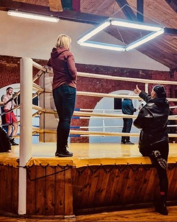 Varžovai: „Semipro“ lygos turnyre kovojo olimpinių svorio kategorijų boksininkai.