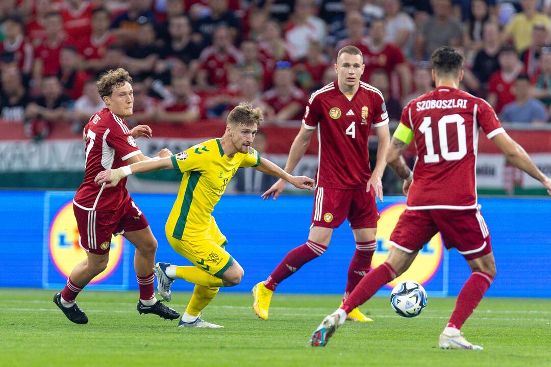 Europos futbolo čempionato atranka: Vengrija – Lietuva 2:0