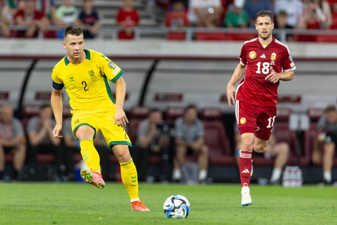 Europos futbolo čempionato atranka: Vengrija – Lietuva 2:0