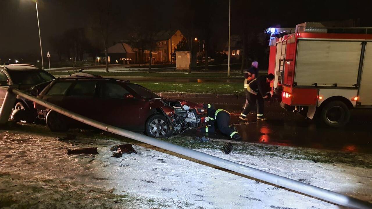 Neblaivaus vairuotojo sukelta avarija Šiaurės prospekte