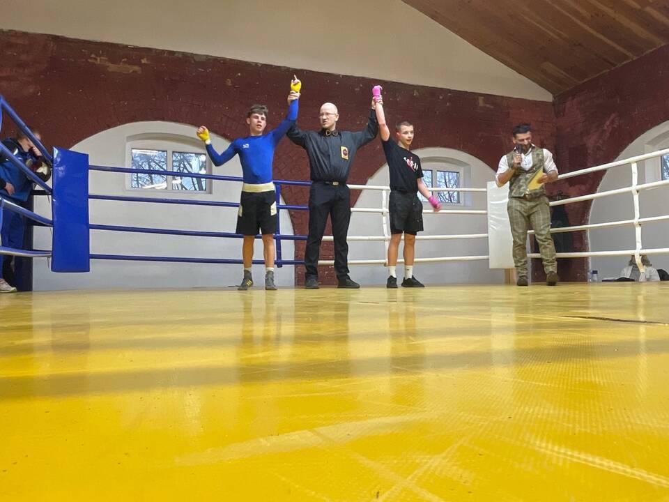 Varžovai: „Semipro“ lygos turnyre kovojo olimpinių svorio kategorijų boksininkai.