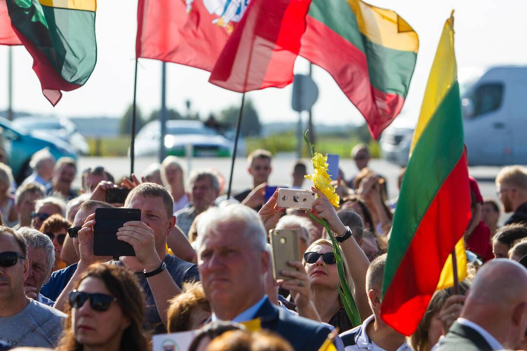 Baltijos kelio 30-ųjų metinių minėjimas prie Latvijos sienos