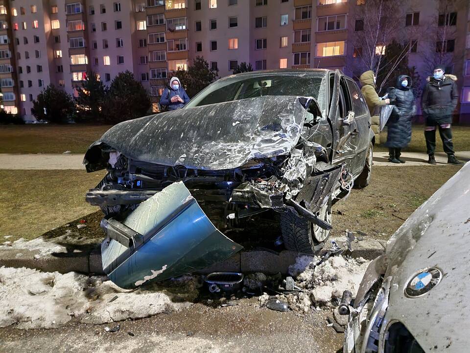 Stipri avarija Baltijos gatvėje