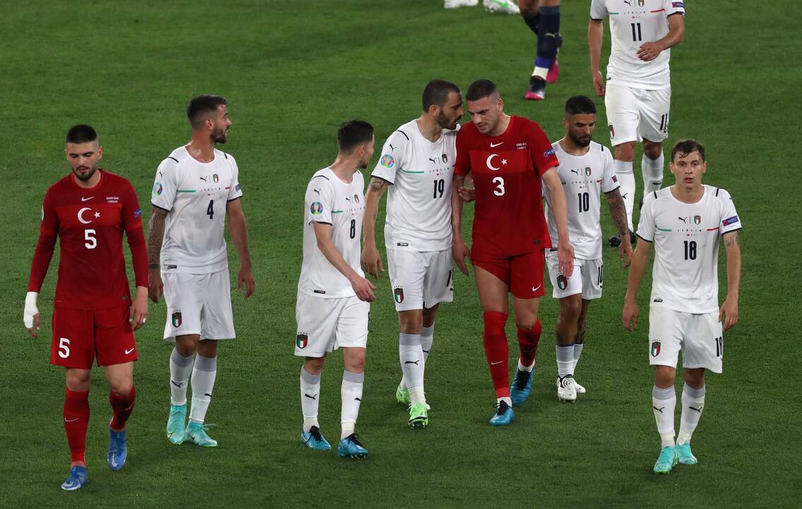 Europos futbolo čempionatas: Turkija – Italija 0:3