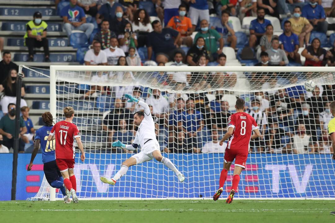 Futbolas: Italija - Lietuva 5:0