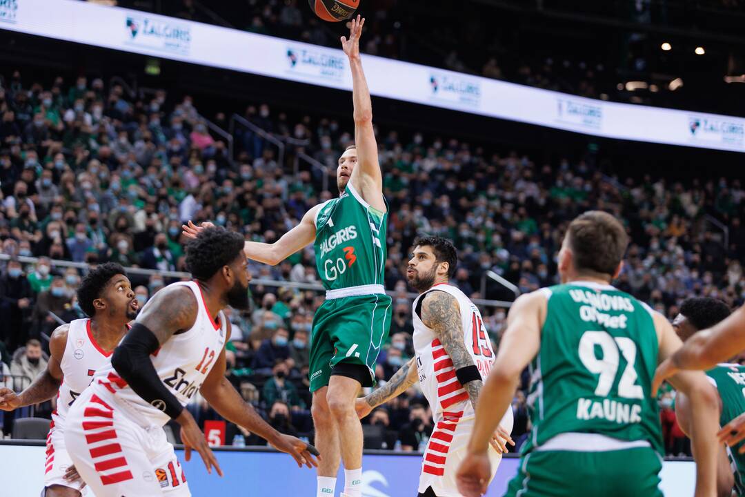 Eurolyga: Kauno „Žalgiris“ – Pirėjo „Olympiakos“ 73:84