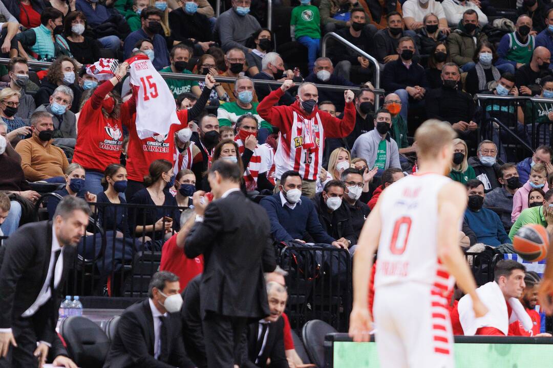 Eurolyga: Kauno „Žalgiris“ – Pirėjo „Olympiakos“ 73:84