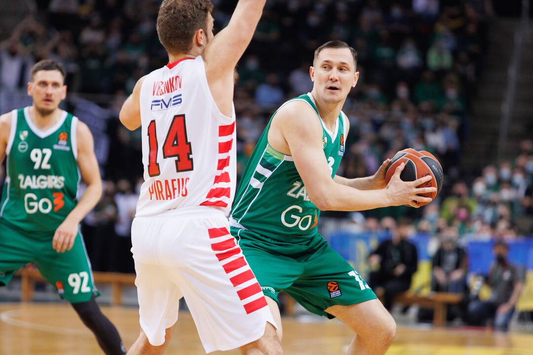 Eurolyga: Kauno „Žalgiris“ – Pirėjo „Olympiakos“ 73:84