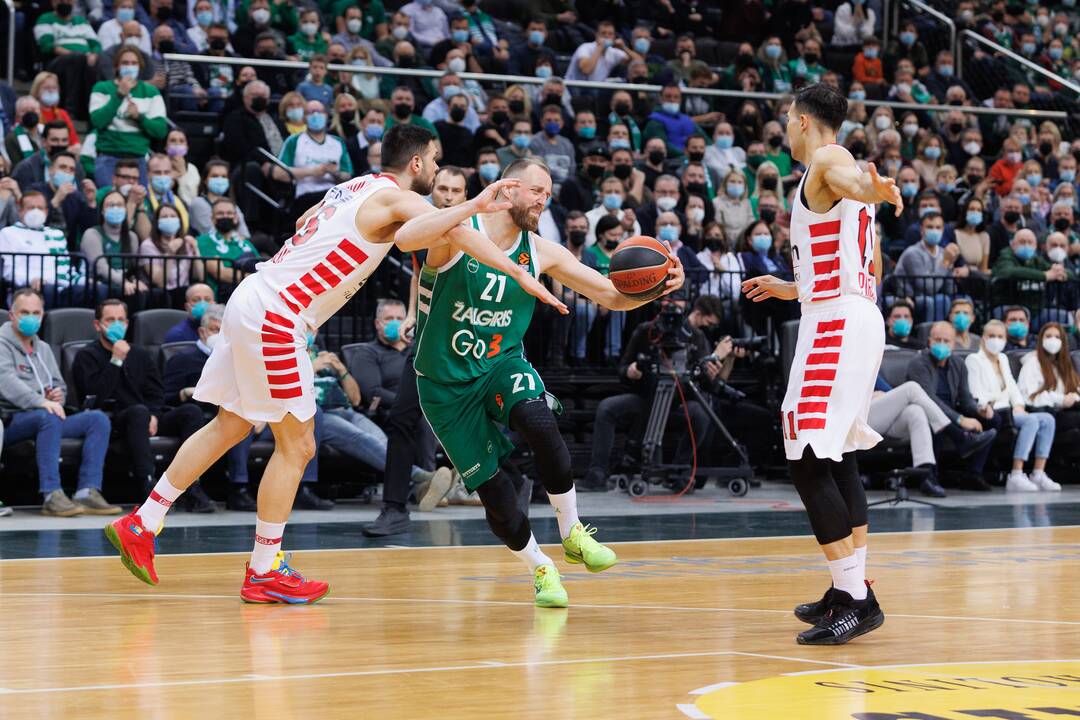 Eurolyga: Kauno „Žalgiris“ – Pirėjo „Olympiakos“ 73:84