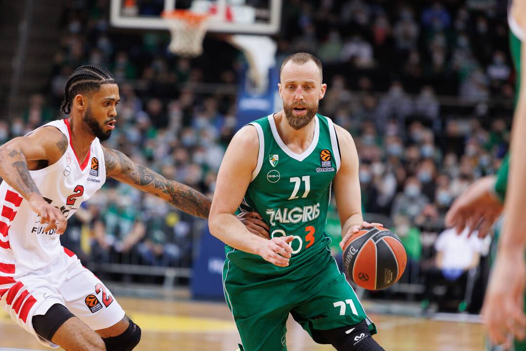 Eurolyga: Kauno „Žalgiris“ – Pirėjo „Olympiakos“ 73:84