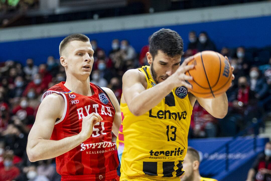 FIBA Čempionų lyga: „Rytas“ – „Lenovo“ 64:83