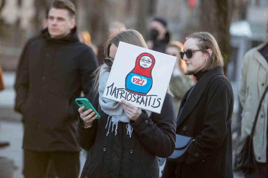 Protestas prieš Kauno miesto mero V. Matijošaičio šeimos verslo interesus Rusijoje