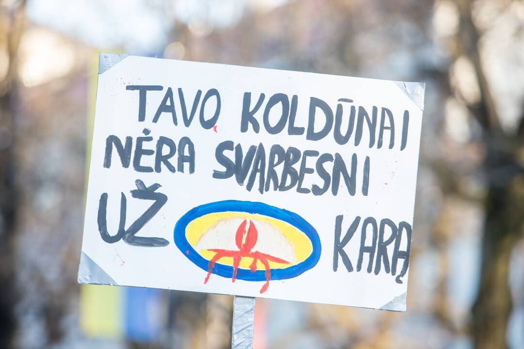 Protestas prieš Kauno miesto mero V. Matijošaičio šeimos verslo interesus Rusijoje