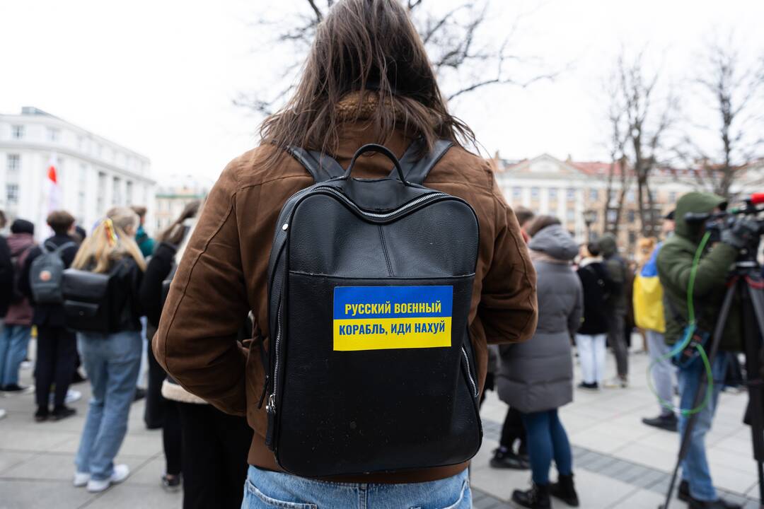 Prie Vyriausybės – mitingas palaikyti Ukrainą
